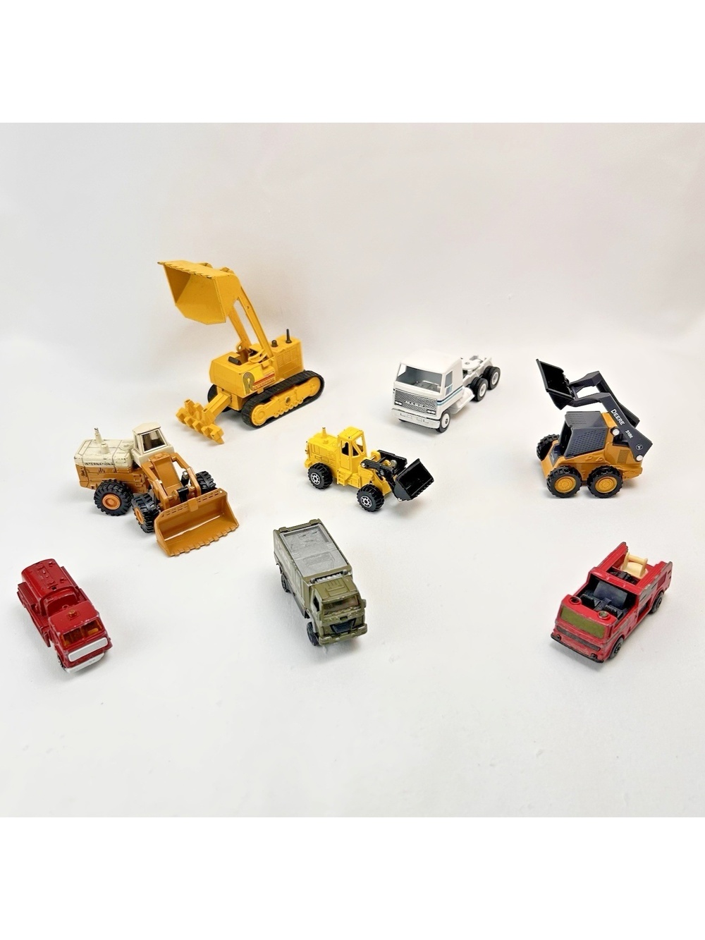 Matchbox Majorette & Ertl Diecast Trucks Construction Vehicles Mixed Lot